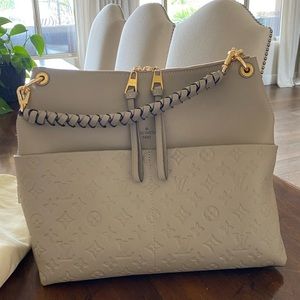 NWT Louis Vuitton Madia Hobo Empreinti Bag (turtledove) dust bag, box w/receipt